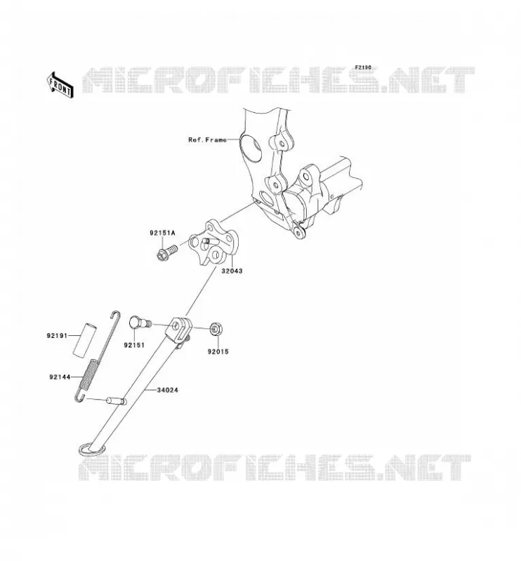 BEQUILLES Kawasaki MOTOS 600 2012 NINJA ZX-6R  ZX600RCF