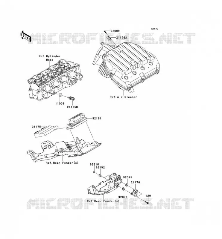 INJECTION CARBURANT Kawasaki MOTOS 600 2012 NINJA ZX-6R  ZX600RCF
