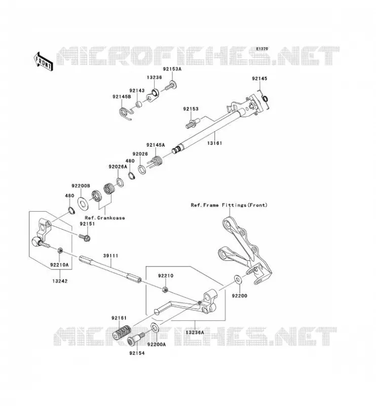 SELECTEUR Kawasaki MOTOS 600 2012 NINJA ZX-6R  ZX600RCF