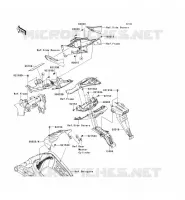 GARDE BOUE ARRI&Egrave;RE pour Kawasaki NINJA ZX-6R 2012