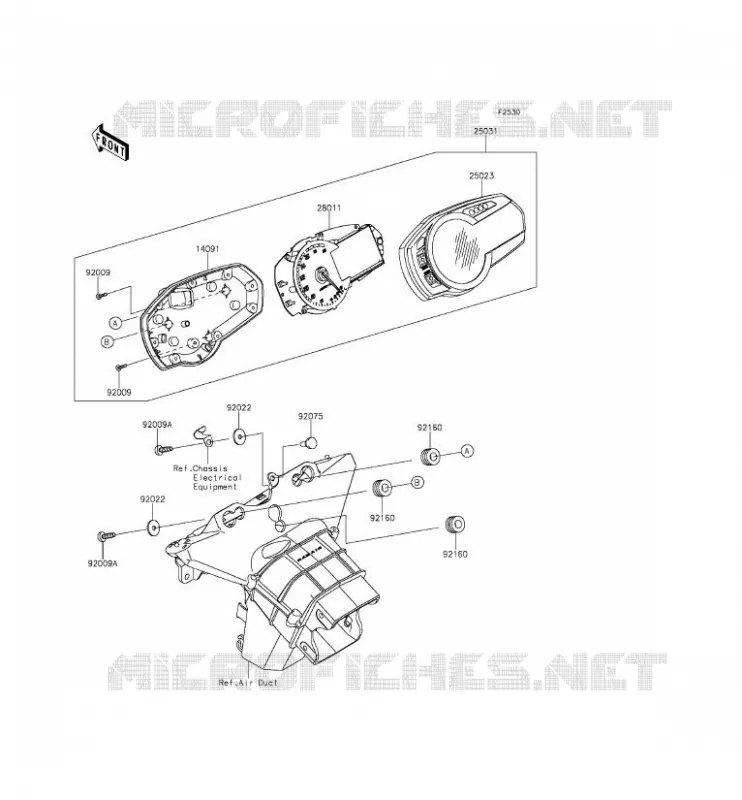 COMPTEURS Kawasaki MOTOS 600 2014 NINJA ZX-6R  ZX600REF
