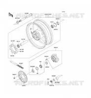 MOYEU ARRIERE pour Kawasaki NINJA ZX-6R 2002