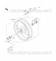 MOYEU AVANT pour Kawasaki NINJA ZX-6R 2002