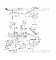 PIECE DE CADRE (COUVERTURE) pour Kawasaki NINJA ZX-6R 2002