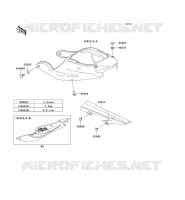 CACHE LAT&Eacute;RAL/GARDE CHAINE pour Kawasaki NINJA ZX-6R 2002