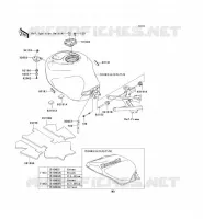 RESERVOIR CARBURANT pour Kawasaki NINJA ZX-6R 2003