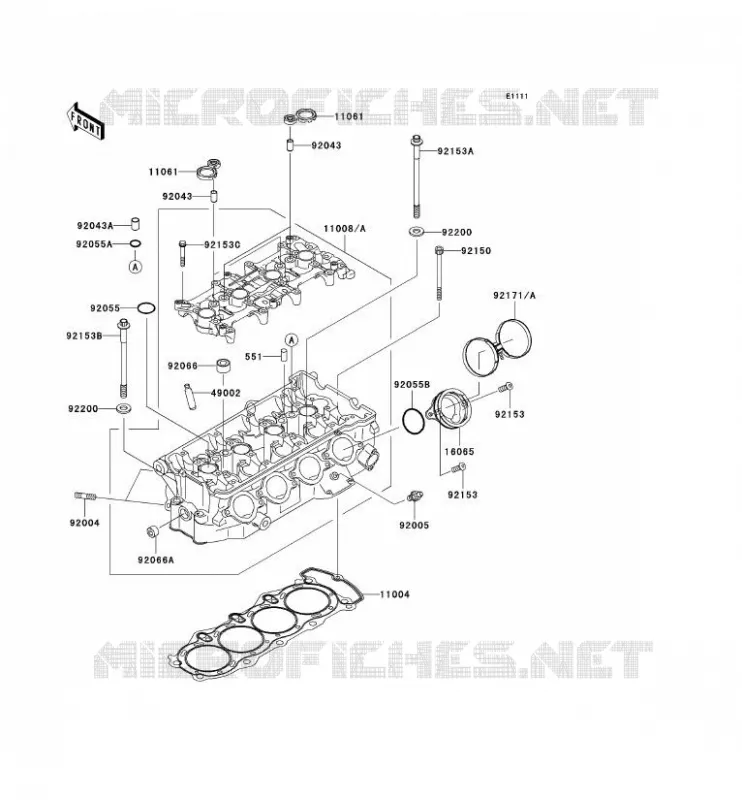 CULASSE Kawasaki MOTOS 636 2004 NINJA ZX-6R  ZX636-B2