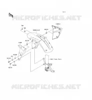 GARDE BOUE AVANT pour Kawasaki NINJA ZX-6R 2005