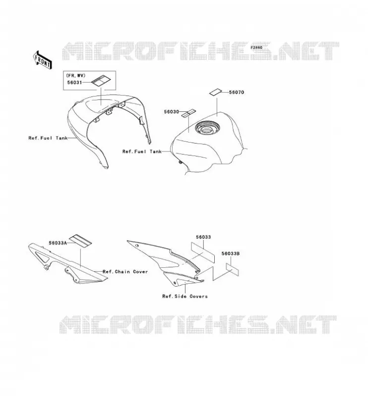 LABEL Kawasaki MOTOS 636 2005 NINJA ZX-6R  ZX636-C1H