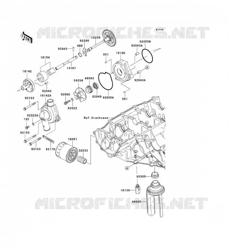 POMPE A HUILE Kawasaki MOTOS 636 2005 NINJA ZX-6R  ZX636-C1H