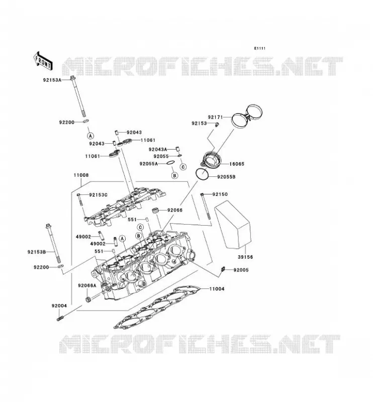 CULASSE Kawasaki MOTOS 636 2006 NINJA ZX-6R  ZX636C6F
