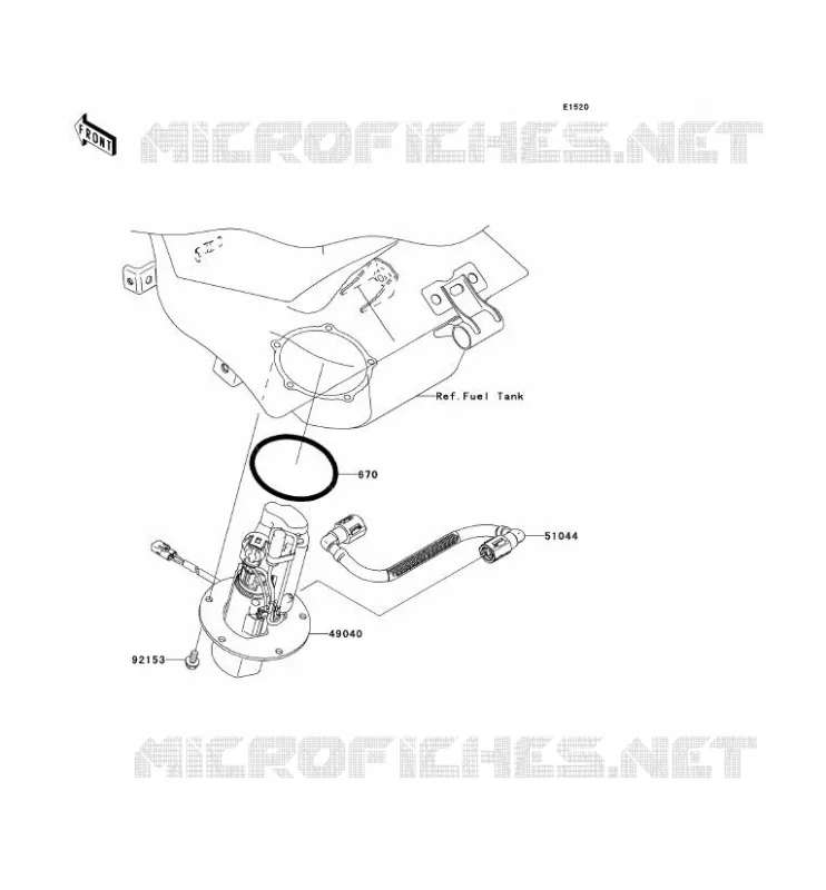 POMPE A ESSENCE Kawasaki MOTOS 636 2006 NINJA ZX-6R  ZX636C6F
