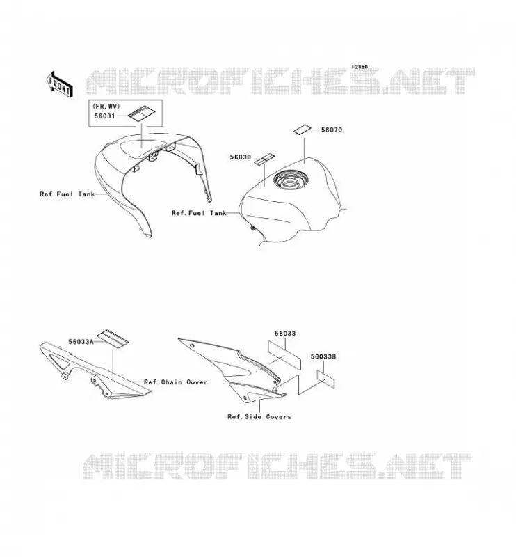 LABEL Kawasaki MOTOS 636 2006 NINJA ZX-6R  ZX636C6F