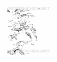 GARDE BOUE ARRI&Egrave;RE pour Kawasaki NINJA ZX-6R 2013