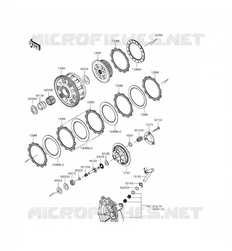 EMBRAYAGE Kawasaki MOTOS 636 2014 NINJA ZX-6R  ZX636EEF