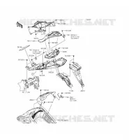 GARDE BOUE ARRI&Egrave;RE pour Kawasaki NINJA ZX-6R 2014