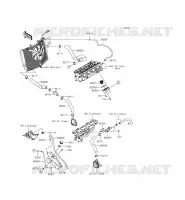 TUYAU D'EAU pour Kawasaki NINJA ZX-6R 2015