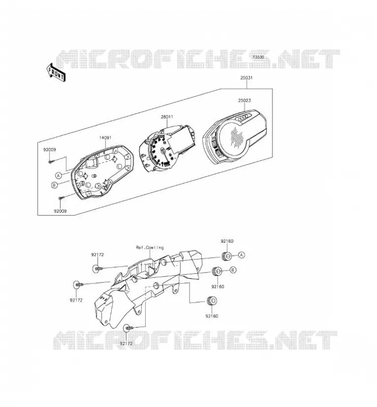 COMPTEURS Kawasaki MOTOS 636 2013 NINJA ZX-6R ABS  ZX636FDF