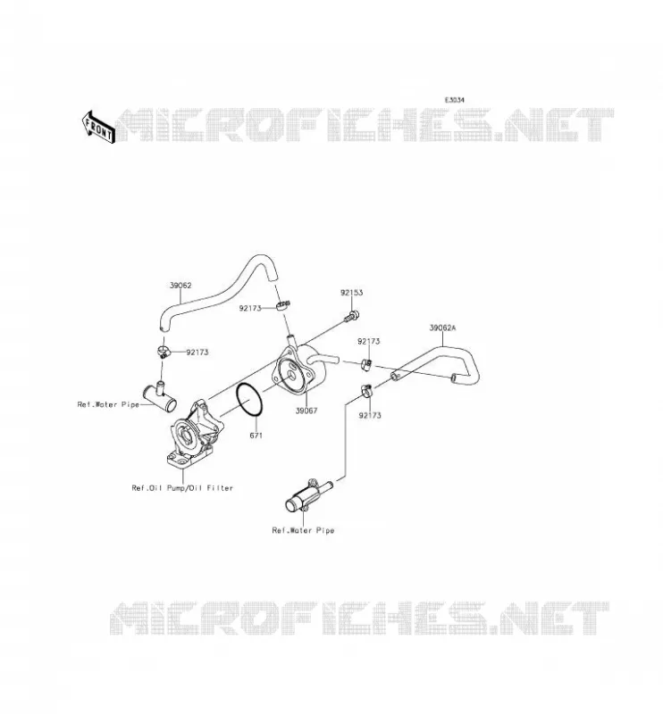 RADIATEUR D'HUILE Kawasaki MOTOS 636 2013 NINJA ZX-6R ABS  ZX636FDF