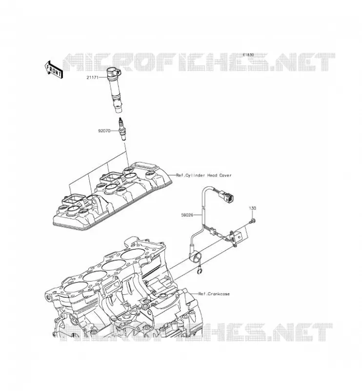 SYSTEME D&acute;ALLUMAGE Kawasaki MOTOS 636 2013 NINJA ZX-6R ABS  ZX636FDF