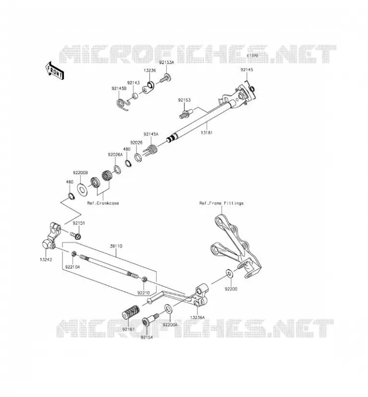 SELECTEUR Kawasaki MOTOS 636 2013 NINJA ZX-6R ABS  ZX636FDF