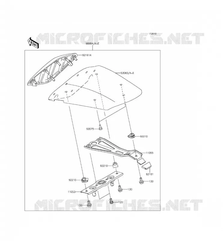 ACCESSOIRE (COUVRE SELLE) Kawasaki MOTOS 636 2014 NINJA ZX-6R ABS  ZX636FEF