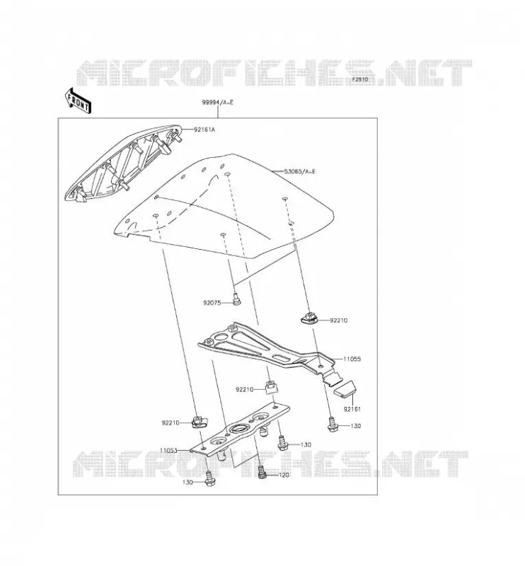 ACCESSOIRE (COUVRE SELLE) Kawasaki MOTOS 636 2014 NINJA ZX-6R ABS  ZX636FEF