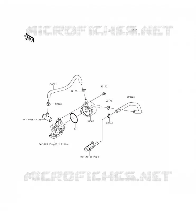 RADIATEUR D'HUILE Kawasaki MOTOS 636 2014 NINJA ZX-6R ABS  ZX636FEF