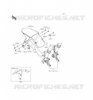 GARDE BOUE AVANT pour Kawasaki NINJA ZX-6R ABS 2015