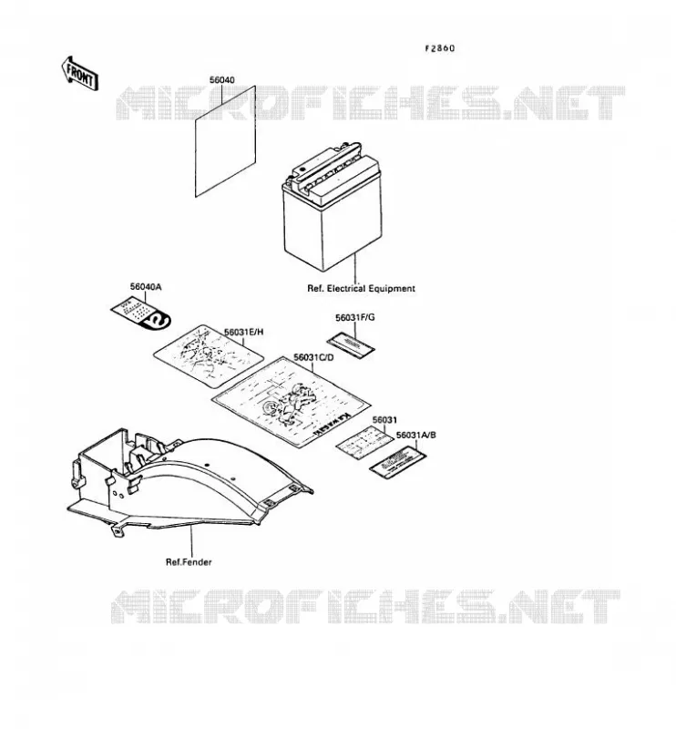 LABEL Kawasaki MOTOS 750 1989 GPX750R  ZX750-F3