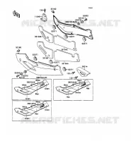 CACHE LAT&Eacute;RAL/GARDE CHAINE pour Kawasaki ZXR750 1989