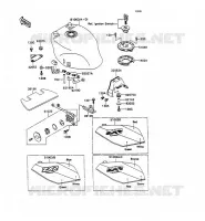 RESERVOIR CARBURANT pour Kawasaki ZXR750 1989