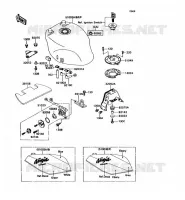 RESERVOIR CARBURANT pour Kawasaki ZXR750 1990