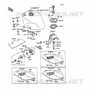 RESERVOIR CARBURANT pour Kawasaki ZXR750 1990