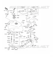 RESERVOIR CARBURANT pour Kawasaki ZXR750 1991