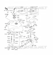 RESERVOIR CARBURANT pour Kawasaki ZXR750 1992