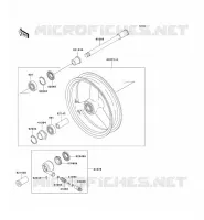 MOYEU AVANT pour Kawasaki ZXR750 1992