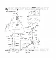 RESERVOIR CARBURANT pour Kawasaki ZXR750R 1991
