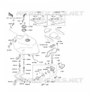RESERVOIR CARBURANT pour Kawasaki ZXR750R 1991