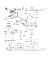 CHASSIS EQUIPMENT ELECTRIQUE pour Kawasaki ZXR750R 1993
