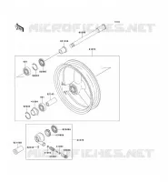ROUE AVANT pour Kawasaki ZXR750R 1993
