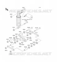 SUSPENSION ARRI&Egrave;RE pour Kawasaki ZXR750R 1993