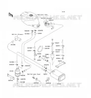 SYSTEME D'EVAPORATION CARBURANT pour Kawasaki ZXR750R 1993