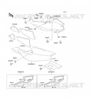 CACHE LAT&Eacute;RAL/GARDE CHAINE pour Kawasaki ZXR750R 1993