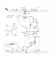 RESERVOIR CARBURANT pour Kawasaki NINJA ZX-7RR 1996