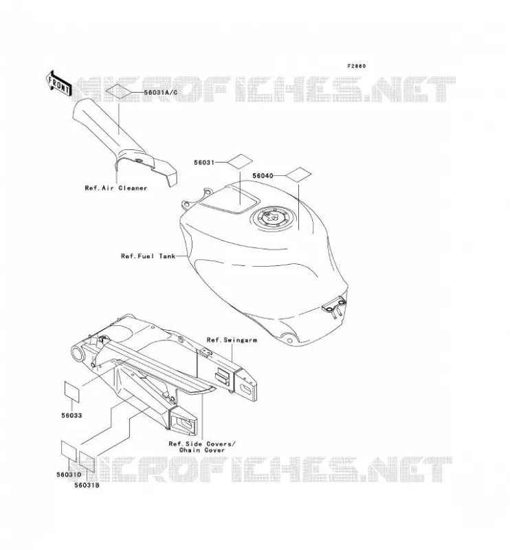 LABEL Kawasaki MOTOS 750 1996 NINJA ZX-7R  ZX750-P1