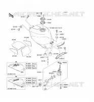 RESERVOIR CARBURANT pour Kawasaki NINJA ZX-7R 1998