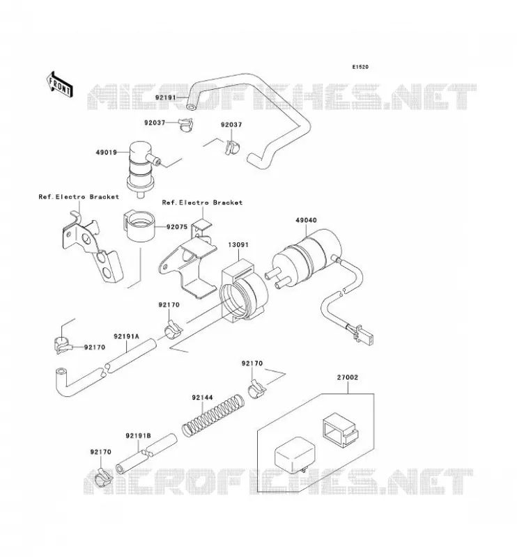 POMPE A ESSENCE Kawasaki MOTOS 750 1998 NINJA ZX-7R  ZX750-P3