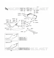 CACHE LAT&Eacute;RAL/GARDE CHAINE pour Kawasaki NINJA ZX-7R 1999