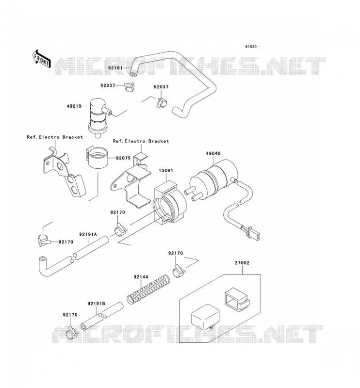 POMPE A ESSENCE Kawasaki MOTOS 750 1999 NINJA ZX-7R  ZX750-P4